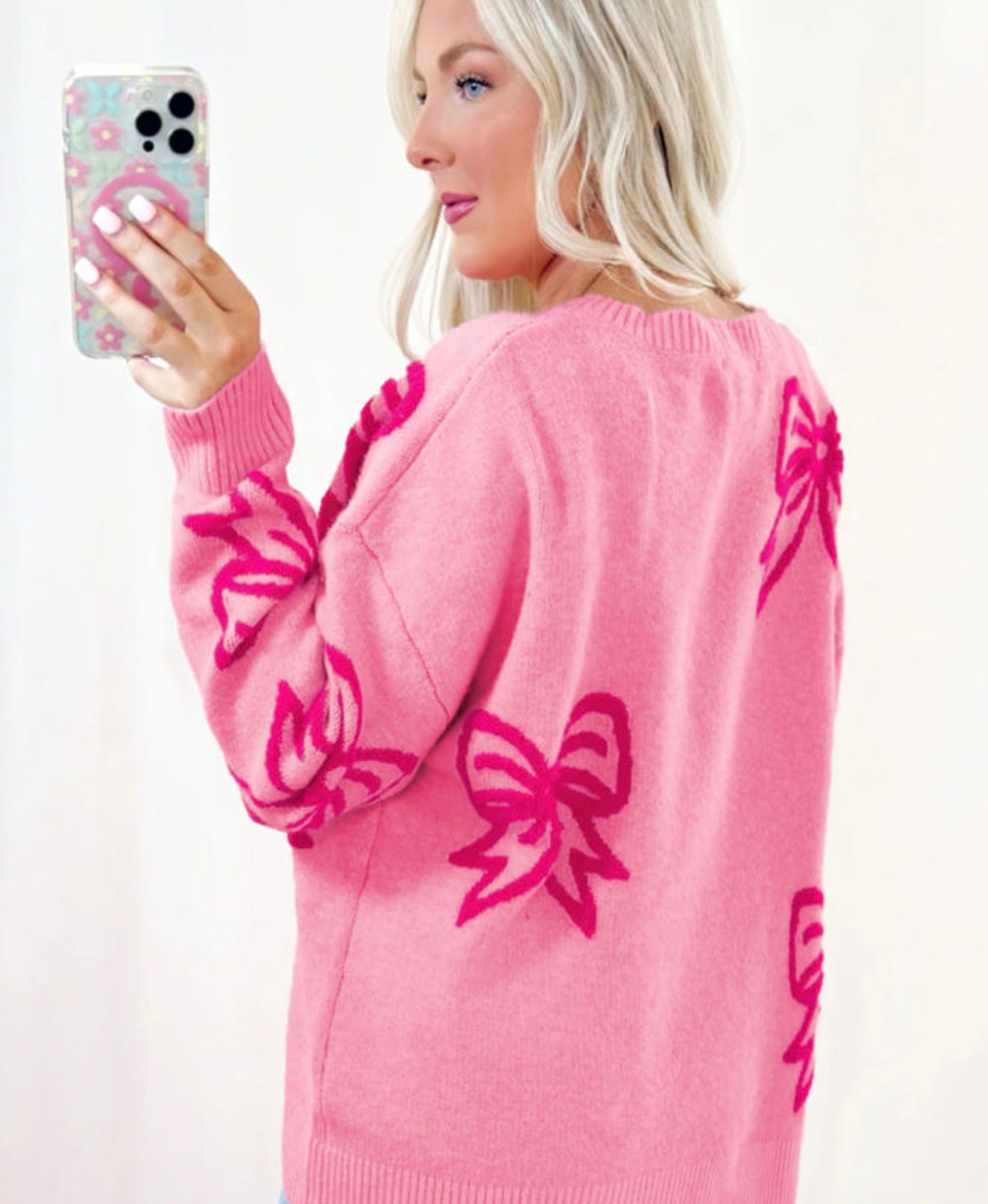 Bow Oversized sweater (cutest)