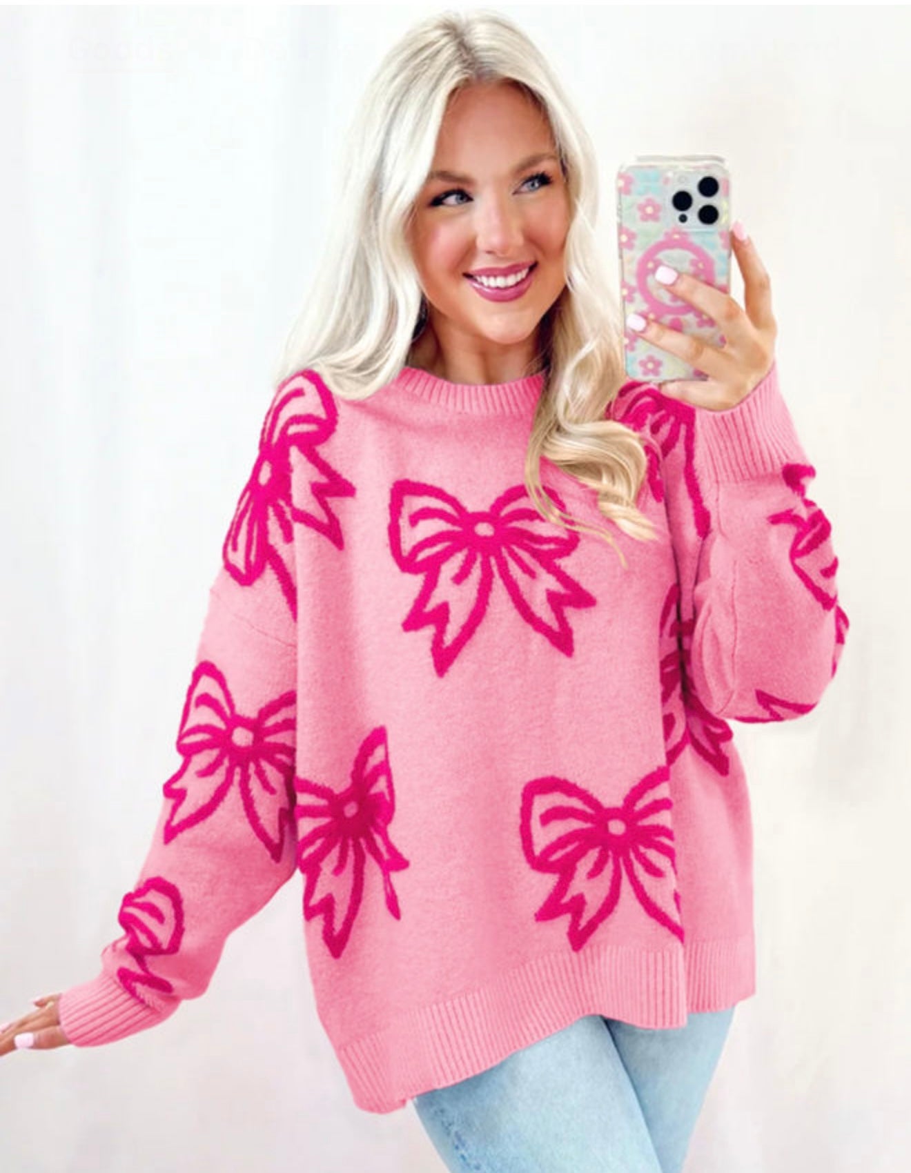 Bow Oversized sweater (cutest)