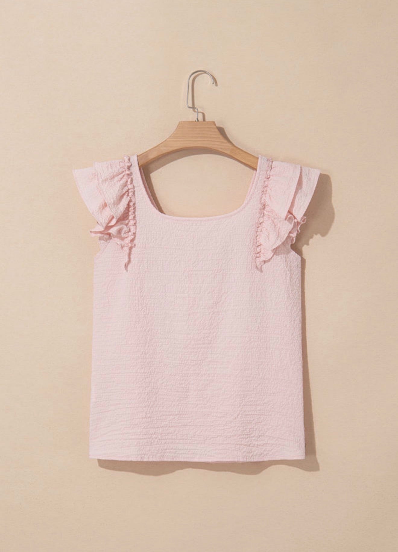 Gossamer Textured Bow Knot Frilled Butterfly Blouse